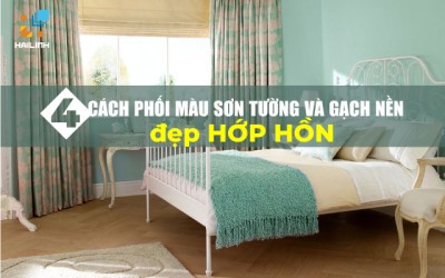 [ Bật Mí ] 4 Cách phối màu sơn tường và gạch nền đẹp HỚP HỒN