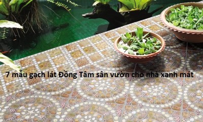 7 mẫu gạch lát Đồng Tâm sân vườn cho nhà xanh mát như ở biển