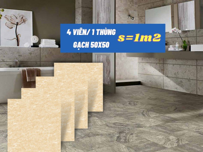 MÁCH BẠN TÍNH CHÍNH XÁC GẠCH LÁT NỀN 50X50 BAO NHIÊU VIÊN/ M2