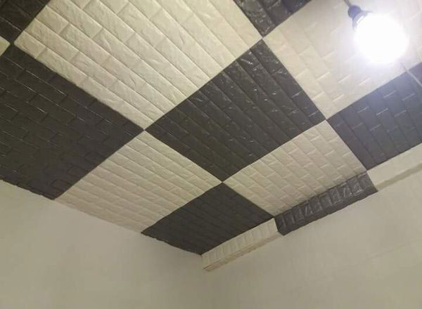 Kết hợp các màu giấy xốp dán tường phòng ngủ với nhau