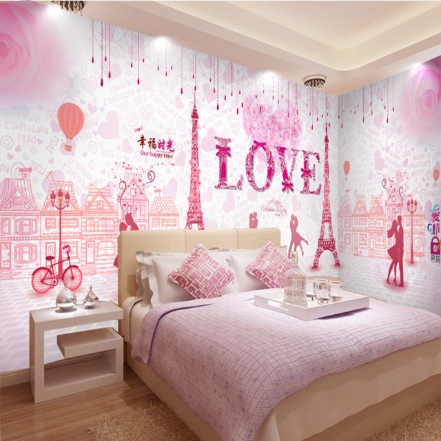 Cải tạo phòng ngủ 12m2 bằng giấy dán tường