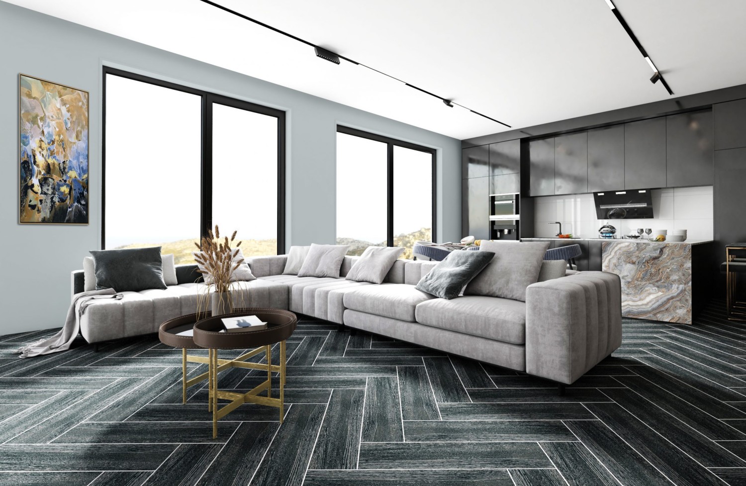 phòng mẫu gạch Đồng Tâm 2080WOOD012