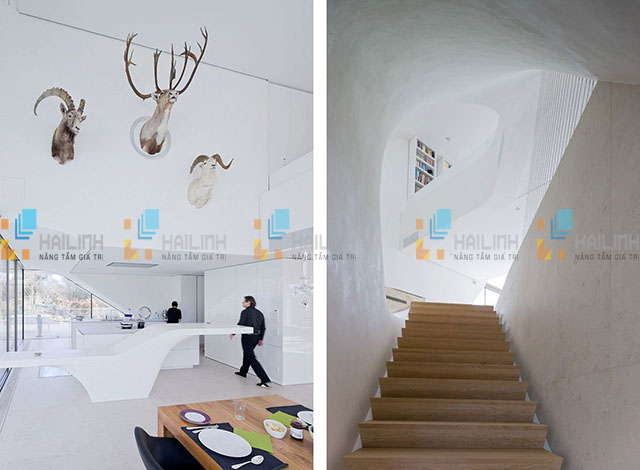 Nội thất bên trong biệt thự Haus am Weinberg - Stuttgart, Đức 