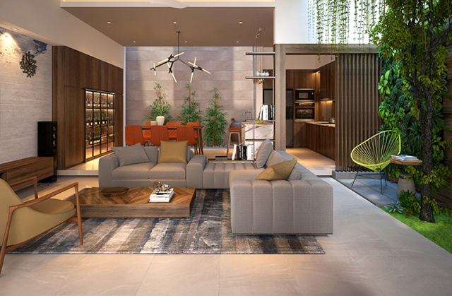 6 mau phong khach lien bep 20m2 yu 1