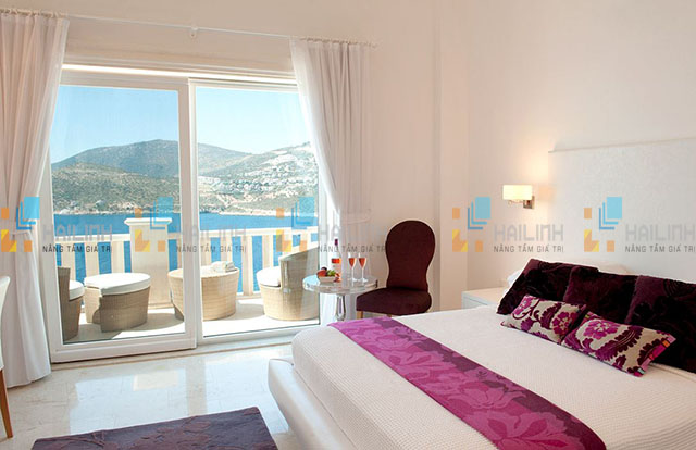 Không gian phòng ngủ biệt thự White Lodge, Kalkan, Thổ Nhĩ Kỳ