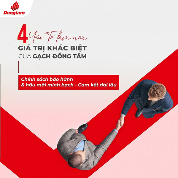 Gach Dong Tam co chinh sach tot