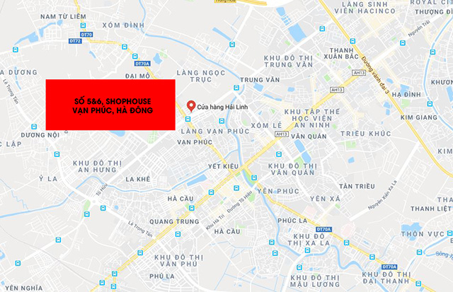 Địa chỉ showroom Hải Linh Hà Đông dia chi showroom hai ha dong