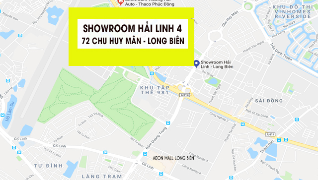 Địa chỉ showroom Hải Linh Long Biên Showroom Hải Linh Long Biên