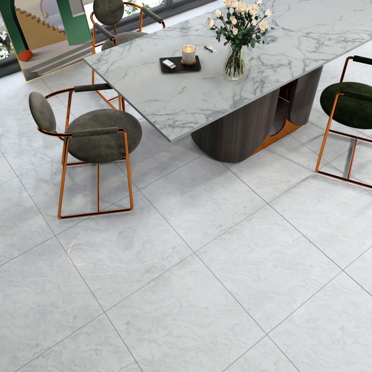Gạch granite có độ cứng vượt trội, bền bỉ