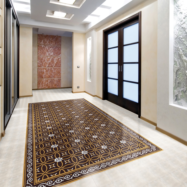 Kết hợp gạch caro cao cấp với gạch Marble