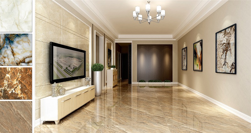 gach op tuong phong khach dep