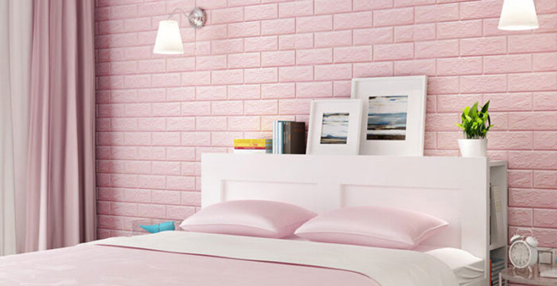 gach op tuong phong ngu mau hong 7