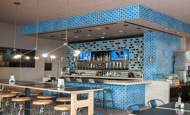 gạch ốp tường cafe