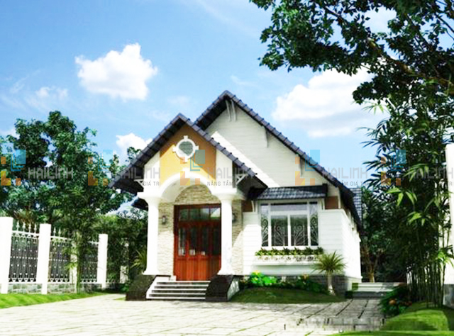 ngoi nha cap 4 gac lung mai thai voi phong cach kien truc chau au