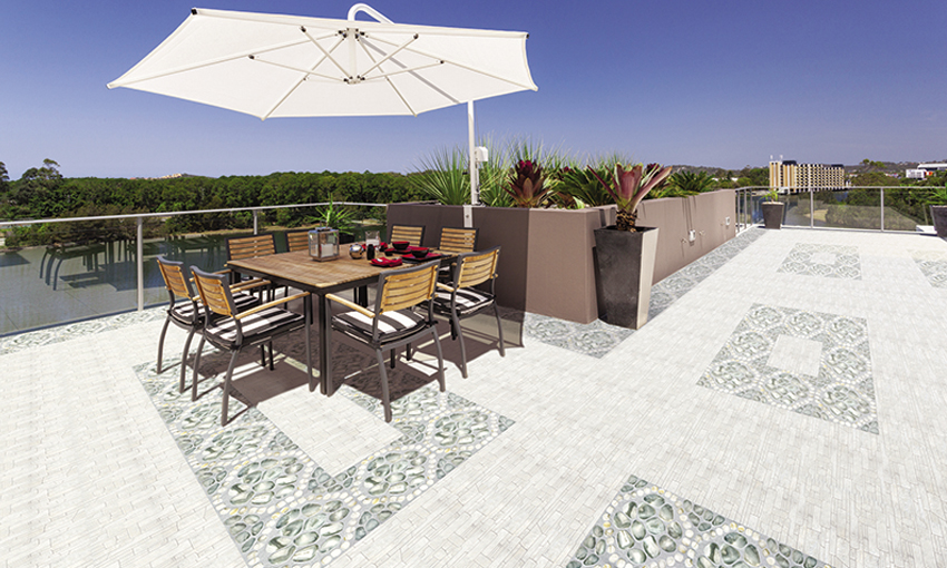 Gạch ốp lát sân thượng cao cấp Đồng Tâm 4040NHSON001