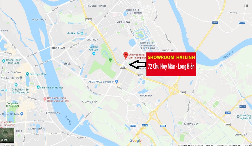 Showroom Hải Linh Long Biên - 72 Chu Huy Mân - Long Biên - Hà Nội showroom hai linh long bien