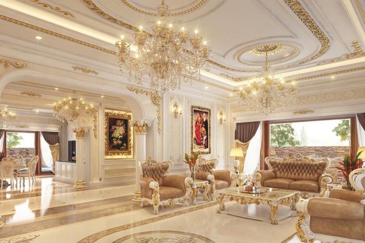 trang-tri-phong-khach-theo-phong-cach-co-dien-2 trang tri phong khach theo phong cach co dien 2