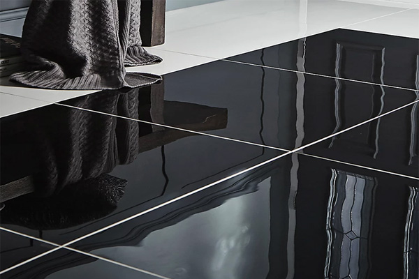 Gach bong kinh mau den lat nen